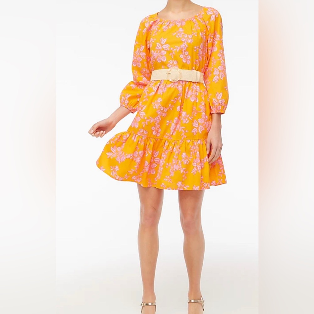 NWT J Crew LS Scoopneck mini dress